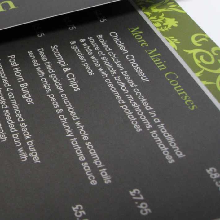 menu design
